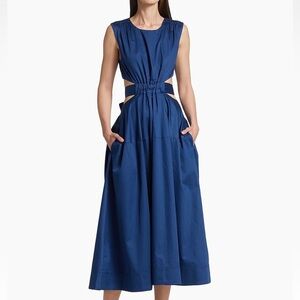 Aje zorina tie-waist midi-dress